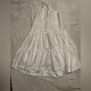 Cottage core white baby doll dress
